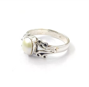Luxury Pearl <b>Statement</b> <b>Ring</b> 925 <b>Silver</b> Designer Artisan Jewelry for Everyone Wholesale Supplier - Product Image 2