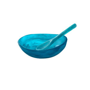 Bol décoratif en résine époxy de prestige artistique moderne, bol artisanal exclusif pour servir et décorer la table, pour une restauration de luxe - Product Image 5
