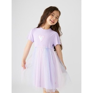 Vestido Estilo Coreano OZKIZ para Niñas, 100% Poliéster Chifón, Diseño de Corazón, Moda de Verano para Niñas de 2 a 7 Años, Venta al Por Mayor - Product Image 1