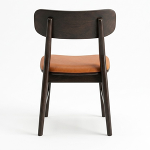 Sillas de Comedor de Madera de Teca Sólida con Asientos de Espuma Suave y Acabado Liso, Diseño Moderno y Minimalista - Product Image 3