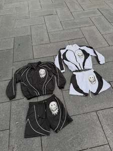 Conjunto de Chándal de Nylon Corto Transpirable para Hombre TAHAD 2026 de Alta Calidad con Estampado de Letras, Ajuste Relajado de Verano - Product Image 1