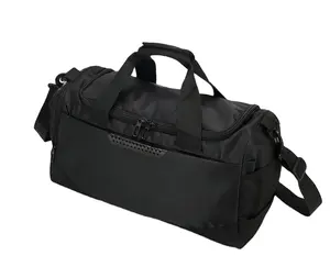 Nueva llegada diseño de moda personalizado grande Fitness viaje bolsa de lona impermeable Negro hombres deportes gimnasio Yoga bolsa de lona