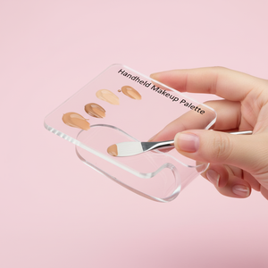 Paleta de Maquillaje Acrílica Transparente, Bandeja para Mezclar Colores, Paleta Cosmética Portátil para Base, Corrector, Herramienta para Mezclar Pigmentos - Product Image 1