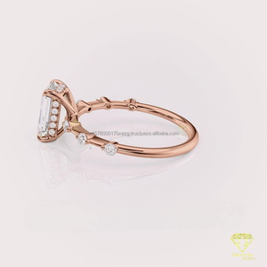 Anillo de Compromiso de Moissanita con Diseño Único para Joyería de Boda y Regalos Románticos para Pedida de Mano, Disponible a un Precio Competitivo - Product Image 5