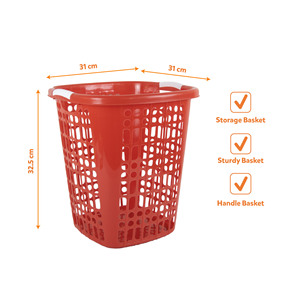 Panier de rangement pour linge en PP, plastique vierge, pliable, empilable, robuste, durable, gain de place, grande capacité, léger, pour la maison - Product Image 1