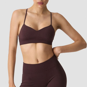 Sujetador deportivo para mujer, diseño personalizado, cuello en V profundo, espalda descubierta, para yoga y fitness, ecológico, con tiras, superventas - Product Image 3