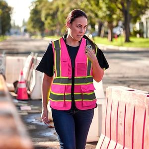 Gilet de sécurité réfléchissant haute visibilité ANSI Classe 1 EN ISO 20471 Classe 1, logo personnalisé, qualité supérieure, marque FLYING EAGLE - Product Image 3