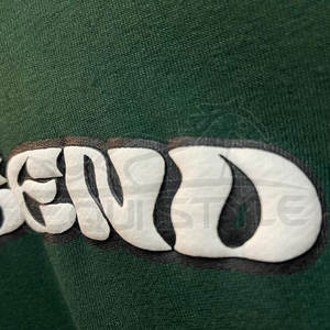 <b>Green</b> Puff Print Hoodie Streetwear Pullover Sweatshirt White Custom Embroidery Wholesale Oversize Fashion <b>Hoodies</b> - Product Image 3