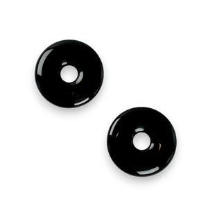 Donuts de Cristal Natural, Donuts de Obsidiana Negra, Piedras Preciosas, Gemas de Cristal, Gemas de Reiki, Donuts Curativos, Ágata, Mayorista - Product Image 1