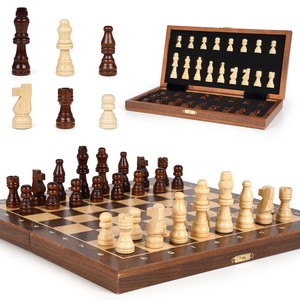 Wholesale Vintage Elm <b>Wood</b> Travel <b>Chess</b> <b>Set</b> | Handcrafted Wooden Board Games - Product Image 5