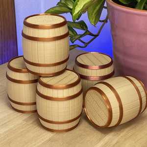 2026 Hot Selling Product Wooden Wine Storage Barrel With Brass Bands And <b>Tap</b> On Stand Classic Style Durable And Ancient Style UO - Product Image 6