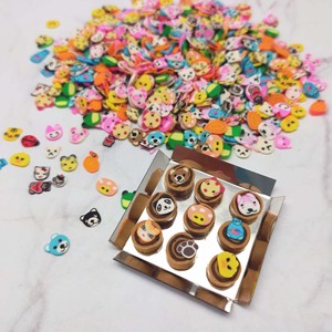 Mini <b>Polymer</b> Clay Animal Slices for Dollhouse Miniature DIY Craft Nail Art Accessories for ages 14 and up - Product Image 4