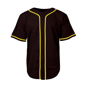 Latest High Quality Relax Breathable Fit with Delicate Neck and Rounded Bottoms Men <b>Baseball</b> Jersey Custom Solid Color - Product Image 1