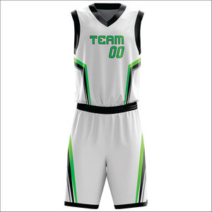 Uniforme de Baloncesto de Verano Transpirable Sublimado Personalizado Hecho en Pakistán, Unisex, Sin Mangas, Anti-UV, 100% Poliéster, Diseño Personalizado - Product Image 4