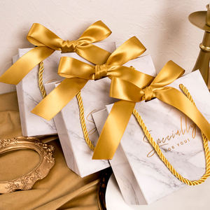 Sacs en papier personnalisés avec logo pour cadeaux de mariage, sacs en papier imprimés de luxe - Product Image 3