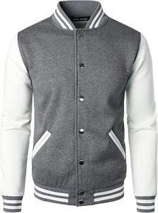 High Quality Custom Embroidered Solid Wool Leather Sleeve Winter Windproof Eco-Friendly <b>Varsity</b> Bomber <b>Jackets</b> Adult <b>Kids</b> - Product Image 4