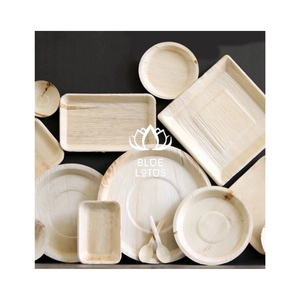 Bol en feuille d'arec très demandé, résistant à la chaleur, pour portions de desserts chauds et vaisselle écologique haut de gamme en gros, USA - Product Image 1
