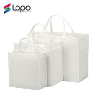Livraison rapide, sacs de courses écologiques personnalisés en toile de jute blanche, grande taille, avec poignée supérieure souple
