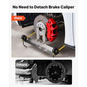 2pcs Stainless Steel Heavy Duty <b>Wheel</b> <b>Alignment</b> Tool Accurate Automotive Toe <b>Alignment</b> Plates 2 Measuring Tapes Home Use - Product Image 3