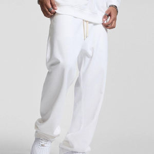 Pantalon évasé brodé pour homme, taille haute, en coton, décontracté, mode urbaine, tenue de bureau, anti-plis, écologique - Product Image 6