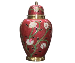 Urna Toscana golpeada a mano india, precio de fábrica para el hogar de acento, urna de cremación de lujo, Metal artesanal de Decoración de mesa, ataúd de exhibición - Product Image 1