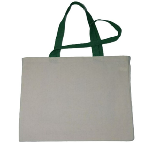 Sac fourre-tout en coton biologique 100 % personnalisé avec logo imprimé, réutilisable, à poignées supérieures, écologique, pour rangement extérieur, promotionnel, tendance, avec bouton - Product Image 2