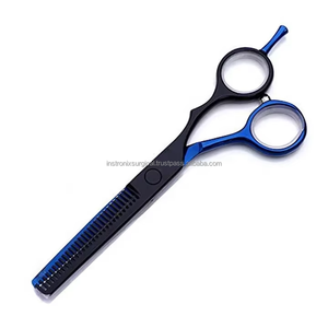 Ciseaux à effiler professionnels en acier inoxydable de 6 pouces, pour droitiers, manche moyen, 28 dents, usage salon et barbier, vente en gros OEM - Product Image 5