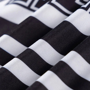 2026 Latest Articles Cheerleading Uniform Black <b>White</b> <b>Skirt</b> Style Adult Practice Dress Front Cheer Print Polyester Material OEM - Product Image 4