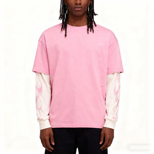 T-shirt à manches longues pour femme de haute qualité, sur mesure, OEM, taille plus, 100% coton, t-shirt à manches longues unisexe pour homme, blanc - Product Image 5