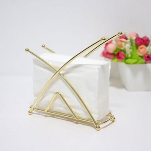 Porta servilletas metálico multiusos diseñado para arreglos elegantes en la mesa de comedor, decoración de cocina y accesorios para restaurantes. - Product Image 4