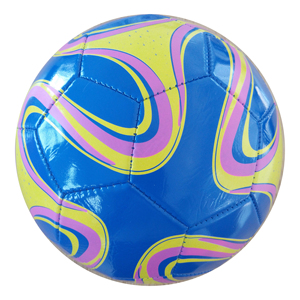 Balón de Fútbol Personalizable con Patrón de Ondas Fluidas Curvas, Cosido a Máquina - Product Image 5