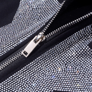 Cotton full face <b>zip</b> hoodie for brands 350 gsm fleece custom oversized low moq - Product Image 5