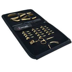 Kit d'outils professionnels pour extensions capillaires avec pinces à sertir et à ouvrir les perles, pince à presser pour extensions adhésives et accessoires de coiffure professionnels - Product Image 1