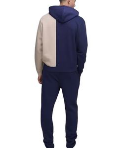 Diseño único profesional hombres chándales venta al por mayor hombres chándales precio barato dos tonos de color de manga larga suelta ajuste ligero - Product Image 2