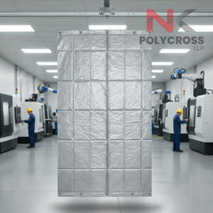 Cortina Industrial Ignífuga para Separación de Espacios en Cuartos de Máquinas, para Seguridad en Cuartos de Equipos y División de Áreas, Ambiente Limpio - Product Image 1