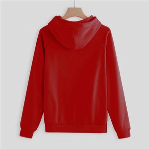 Ensemble deux pièces long pour femme, couleur unie, décontracté, à capuche, polyester/coton, streetwear, survêtement personnalisé - Product Image 5