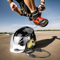 Casque de Vol Spécialisé avec Micro-Casque pour Parapente, Paramoteur et Parachutisme