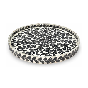 Bandeja giratoria artesanal de concha de capiz, bandeja giratoria moderna para servir en la mesa, plato giratorio de Vietnam - Product Image 3