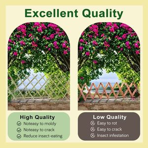 Recinzione Retrattile in Bambù Bianco 24 Pollici*6,6 Piedi, Flessibile e Versatile, Crea Facilmente la Privacy - per Recinzioni, Tralicci e Cancelli - Product Image 4