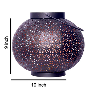 โคมไฟโมร็อกโกทำมือสไตล์วินเทจ  ที่แขวนเทียนเหล็กตกแต่งบ้าน สำหรับตกแต่งภายในและภายนอก - Product Image 1