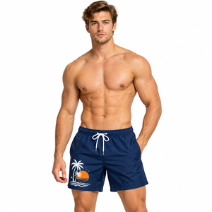 Shorts de bain Regal pour hommes avec cordon de serrage, shorts de plage légers avec poche latérale, shorts de sport athlétiques - Product Image 3