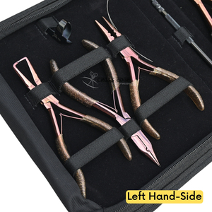 Professional Grade <b>Hair</b> Extension Tools Set Three Hole Nano Ring Pliers Micro Bead Remover and <b>Hair</b> Parting Comb Salon Use - Product Image 2