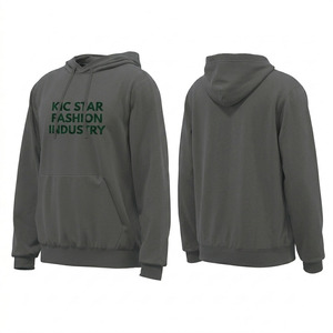 Sudadera con Capucha de Felpa de Algodón con Logotipo Bordado Personalizado de Alta Calidad, Fabricante de Ropa Urbana de Peso Pesado en Pakistán - Product Image 2