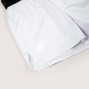 Pantalones Cortos de Boxeo MMA Personalizados para Adultos, Impresos con Transferencia de Calor, Sólidos, Transpirables, de Secado Rápido, de Spandex/Poliéster, para Entrenamiento Físico - Product Image 3