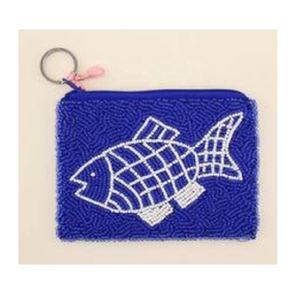 Monedero Pequeño con Cuentas de Caballitos de Mar Azules, Cierre de Cremallera, Bolsa Bordada Hecha a Mano, Ecológica, Estuche para Tarjetas, Maquillaje, Regalo - Product Image 2