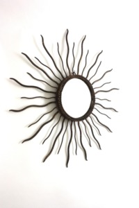 High Standard Quality Round Brass Mirror With <b>Leaf</b> Branch Design Bohemian <b>Wall</b> <b>Decor</b> - Product Image 4