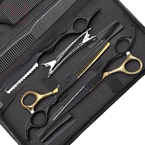 Juego de Tijeras para Cortar Cabello de 6.5 Pulgadas, Tijeras de Entresacar de Acero Inoxidable, Herramienta Profesional para Barbería y Salón de Belleza por IMANS - Product Image 3