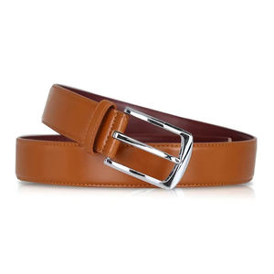 Ceinture en cuir de vachette décontractée pour homme, style tendance - Haute qualité, boucle argentée respirante, faible MOQ 10 pièces - Product Image 2