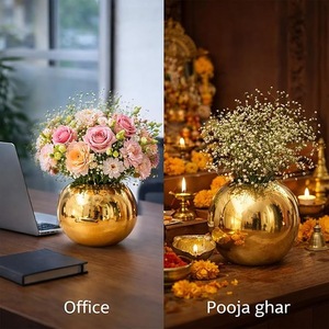 Florero de Metal de Diseño para Decoración de Mesa, Accesorio de Lujo para el Hogar, Ideal para Eventos y Hoteles - Product Image 2