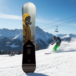 <span class=keywords><strong>Snowboard</strong></span> tout-terrain professionnel pour adultes avec graphismes floraux post-apocalyptiques et profil flexible bidirectionnel - Product Image 1